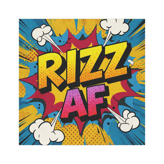 Rizz AF Car Magnet - Bold & Fun Automotive Decal